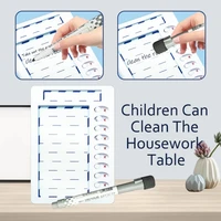 Tabla tareas borrado en seco, tablero lista verificación para niños, tabla tareas en blanco para planificación