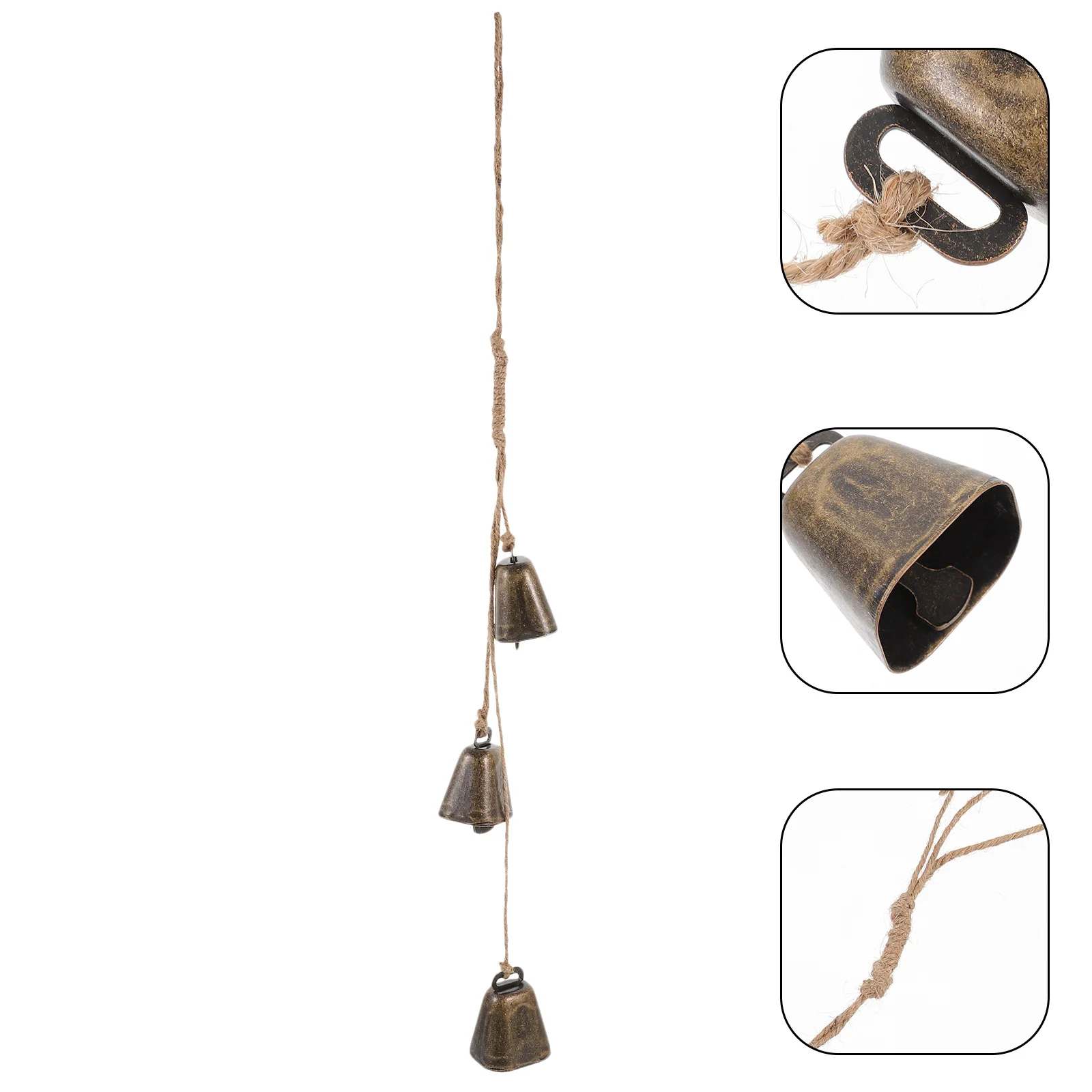 

Metal Vintage Cow Bell Rustic Hanging Wall Ornament Loud Sound Creative Xmas Bells Christmas Party Decoration Creative Bell