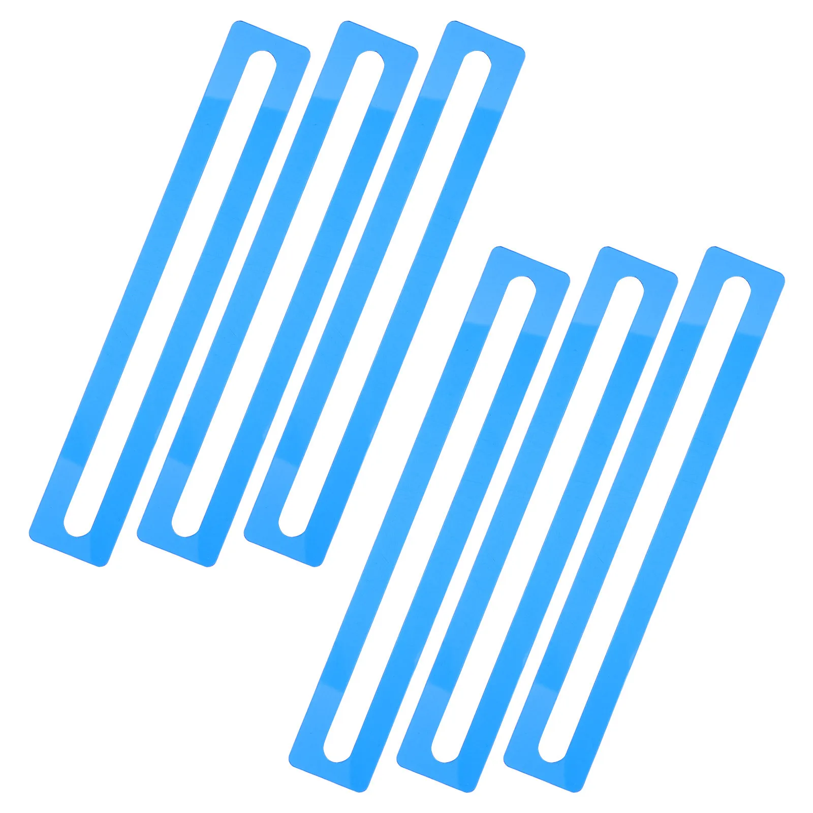 

6Pcs Colored Reading Guide Strips - Sturdy Acrylic Overlays for Dyslexia - Line Tracking Bookmarks for Kids Fluency