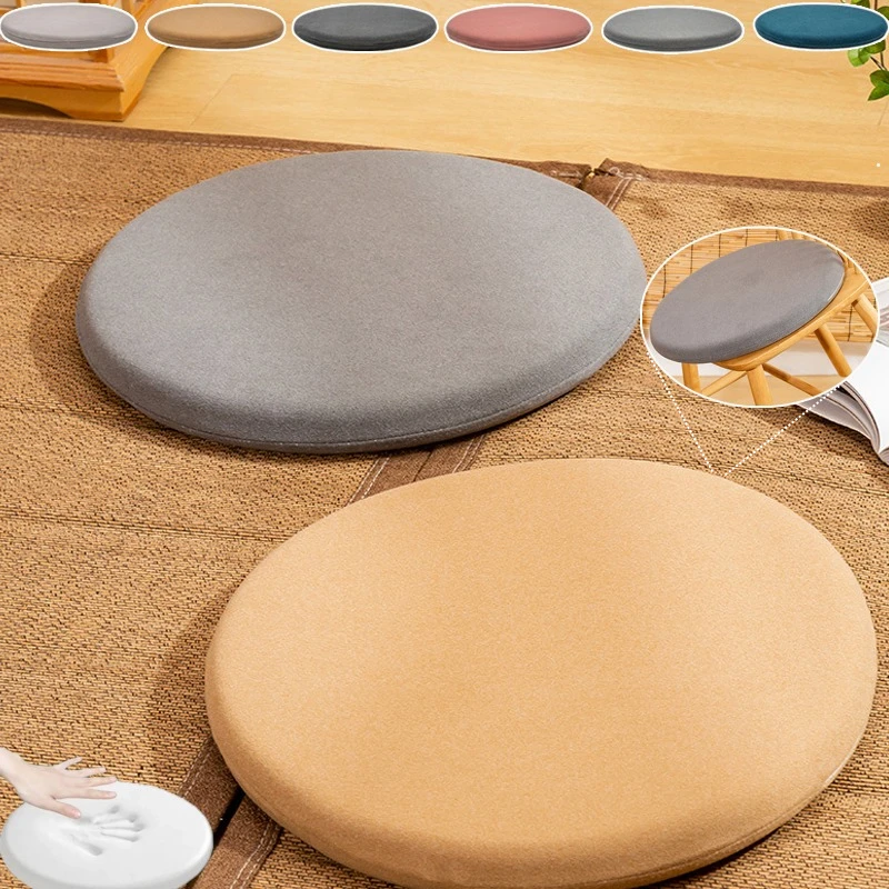 

Round Thicken tatami chair cushion Multiple Color Chair Cushion with Zipper Detachable Cushion Chair Pad for Home & Car Seat 쿠션