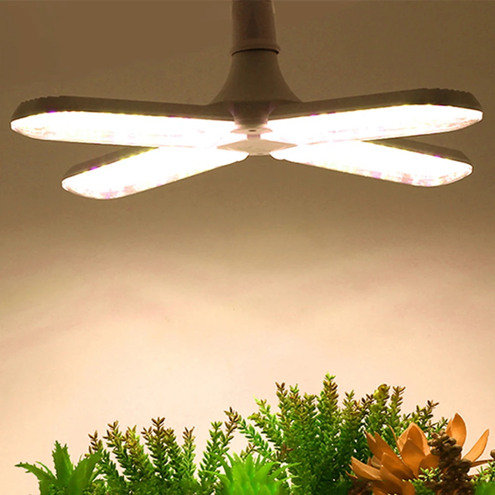 24w 36w 48w Foldable Led Plant Growing Lights Full Spectrum E27 For Indoor Plants Flower Seedling Growing Lamps