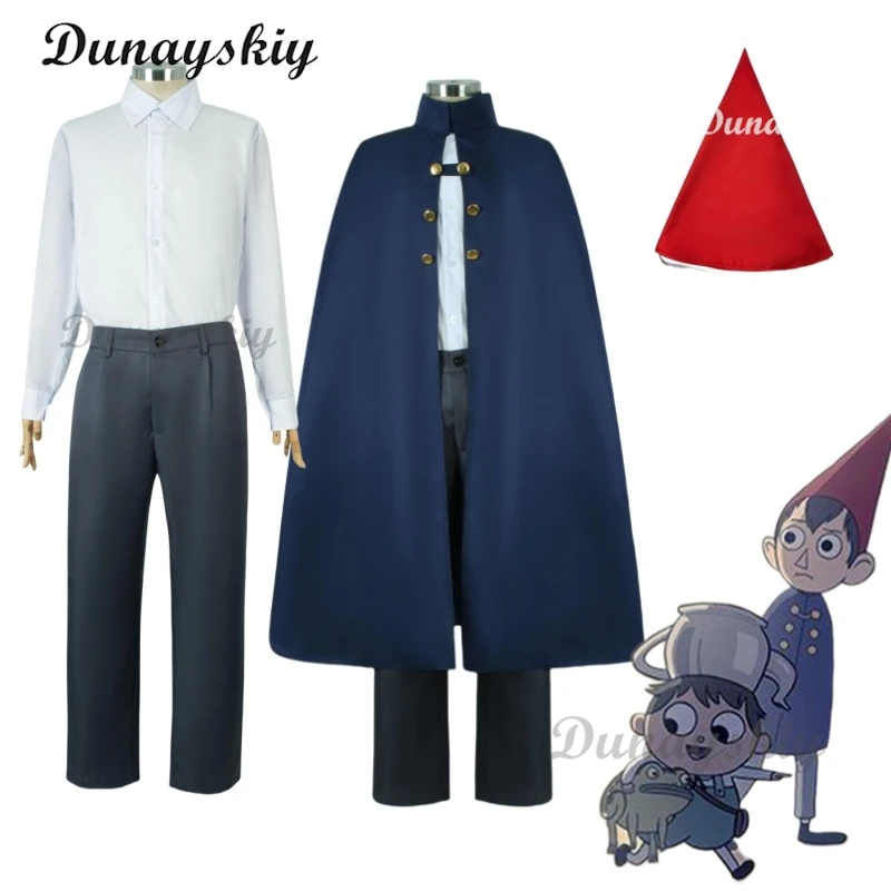 

Настенная одежда для косплея с героями мультфильмов над садом, костюм Уолтера, карнавальный плащ, костюм, шляпа, одежда для ролевых игр, Хэллоуина