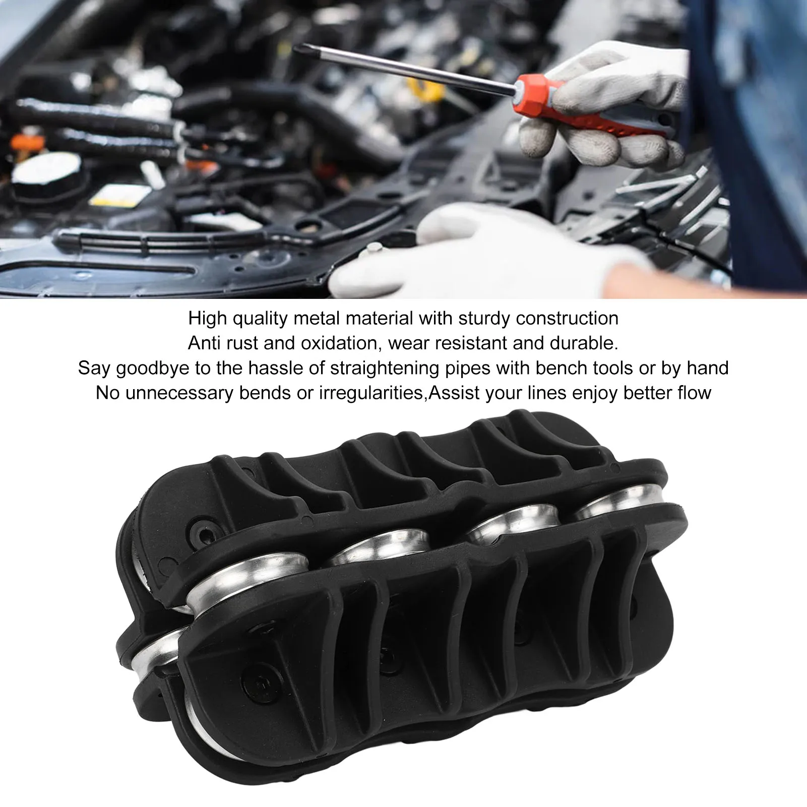 Handheld Tube Straightener 3/8in Handheld Tubing Straightener Metal Better Grip Portable for Brake Fuel System Lines
