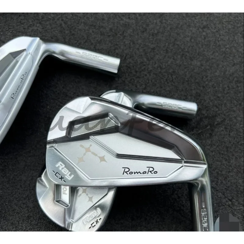 مجموعة حديد رجالي من LISM romaro Ray CX Golf Clubs حديد ناعم فضي 7 قطع (4,5,6,7,8,9,P) مع عمود جرافيت/فولاذي مع أغطية رأس