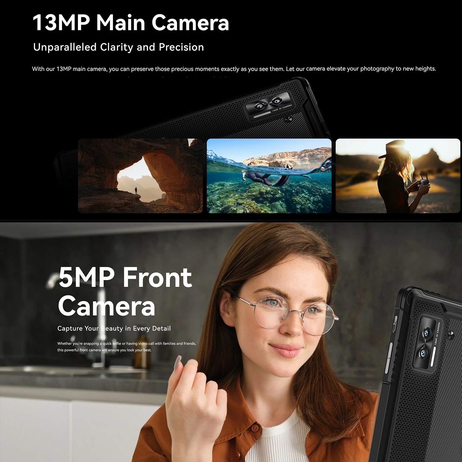 Imagem -04 - Rugged Tablet pc 4g 10.1 Ips Display 6gb 256gb 7680mah 10w Fast Charge Android 13 Suporte de Carga Reversa Google Play Doogee-r08