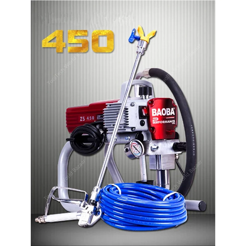 High Pressure New 450 Airless Spraying Machine Professional Airless Spray Gun Airless Paint Sprayer 450 Painting Machine Tool