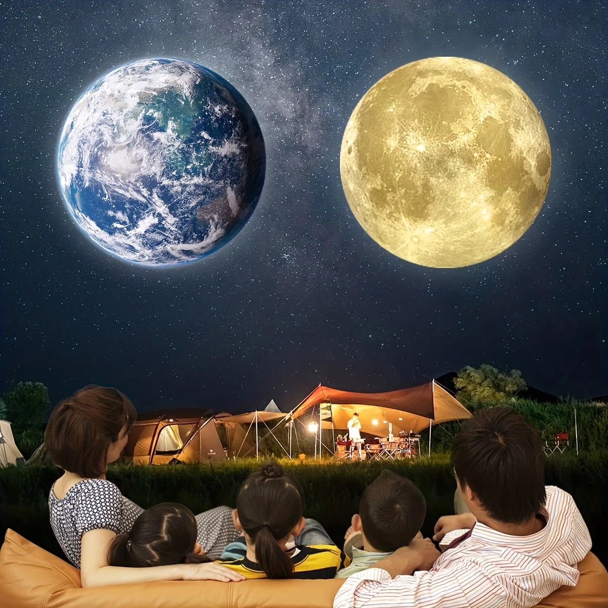 Luna Terra Proiettore Luce USB Proiettore Luce Camera da letto Soffitto Regalo Decorazione della stanza Foto Sfondo Proiettore Luce Atmosfera