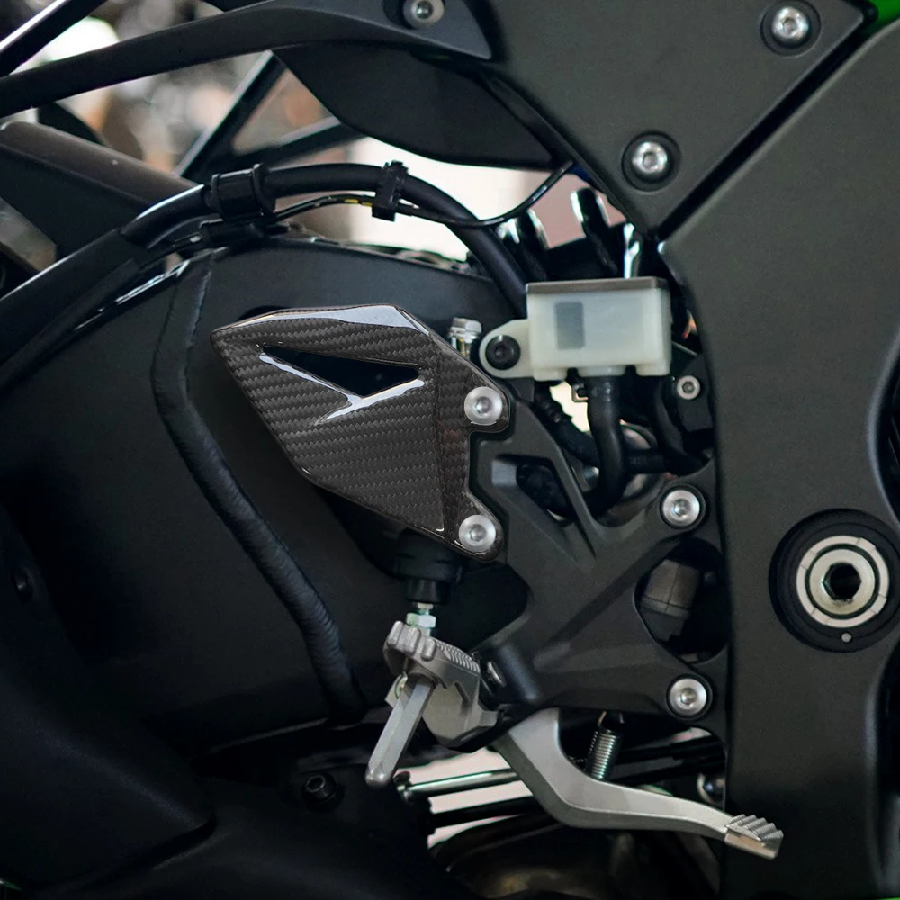 

Защита пятки для мотоциклетных педалей из карбона для моделей Kawasaki ZX-10R ZX-10RR 2011-2024 годов