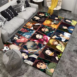 15 Sizes Anime Demon-Slayer Printed Carpet Fashion Mat Non -slip Carpet Rug Outdoor Carpet Door Mat Play Mat Baby Birthday Gift