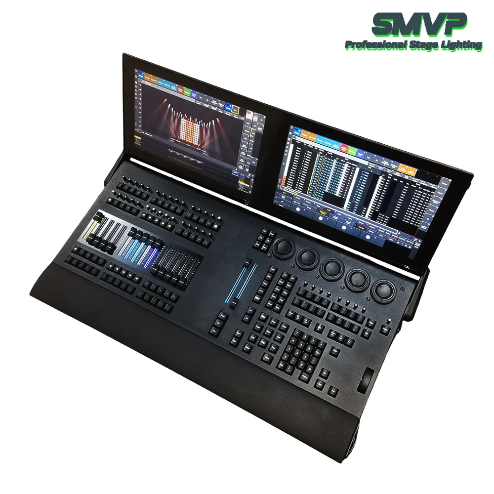 New Stage Lighting Controller Dual Screen MA3 onPC Compact XT DMX512 Console With Flight Case For Moving Head Light Stage Light