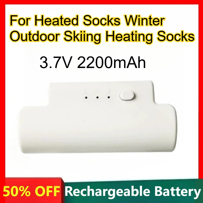 

3.7V 2200mAh Lithium Battery for Heated Socks Winter Outdoor Skiing Heating Socks Rechargeable Batteries
