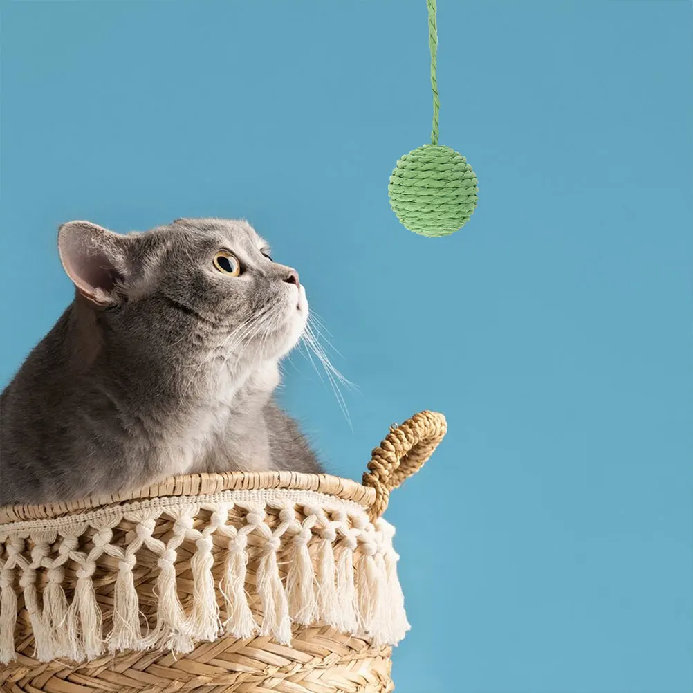 

2pcs Cat Climbing Frame Replacement Ball Toys Scratching Paper Post Durable Materials Stylish Design Suitable Cats Furniture