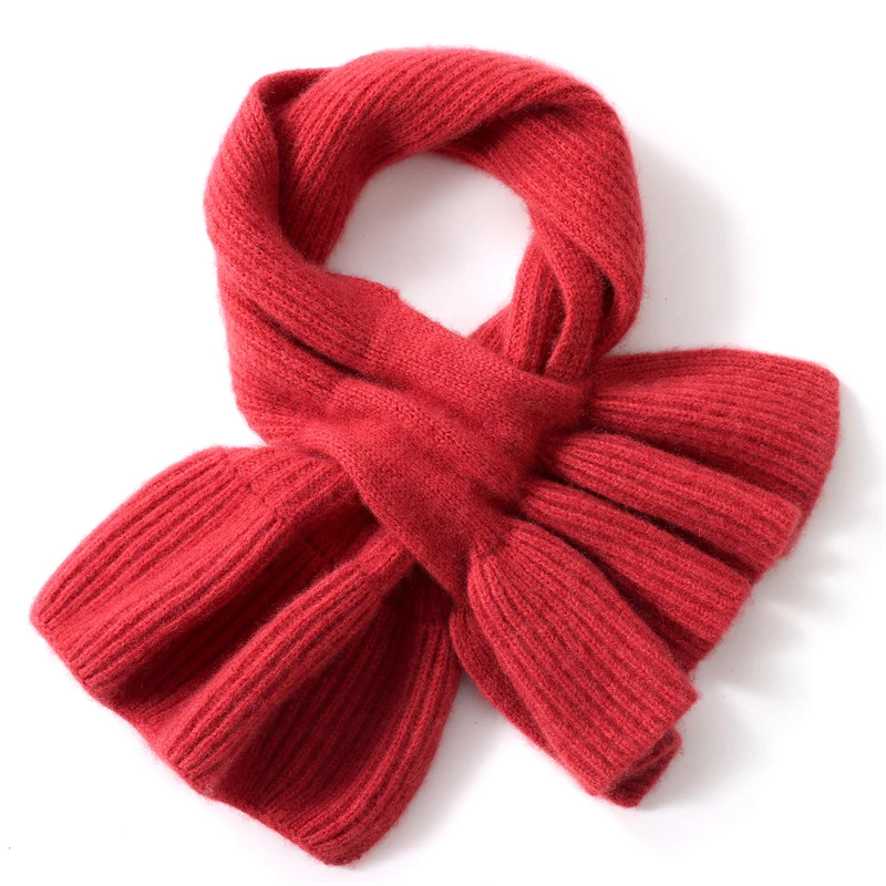 وشاح كشمير 35% مقاس 78*18 للنساء لملابس الخريف والشتاء الخارجية، شال وشاح كشمير متماسك دافئ