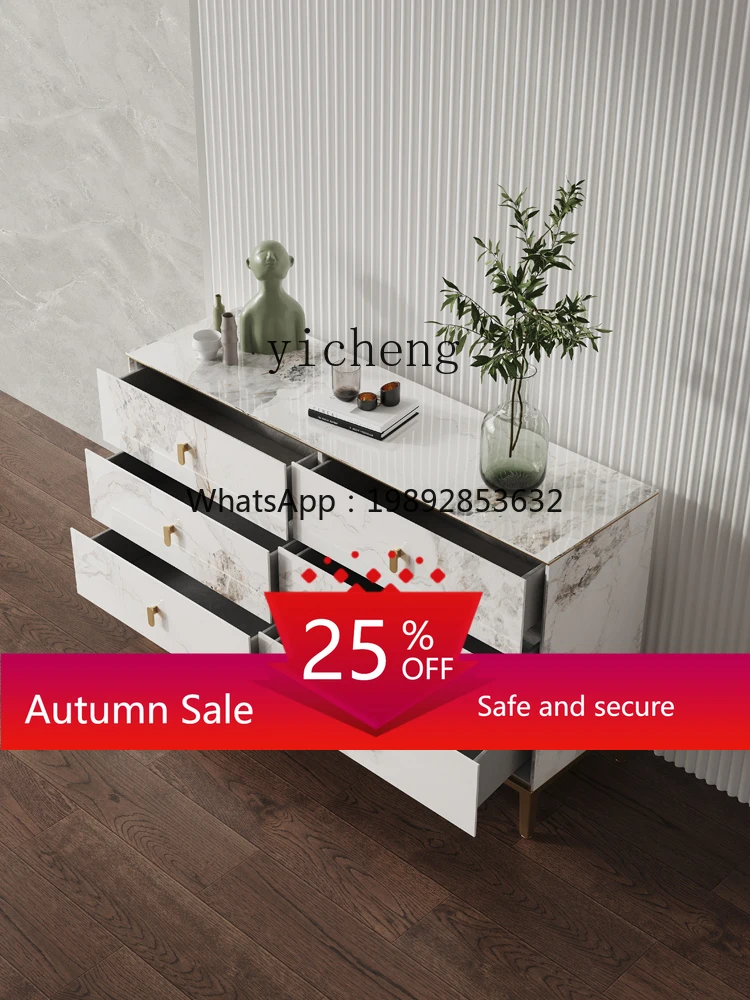 

Stone Plate Modern Minimalist Living Room Small Apartment Bedroom High Sense Locker