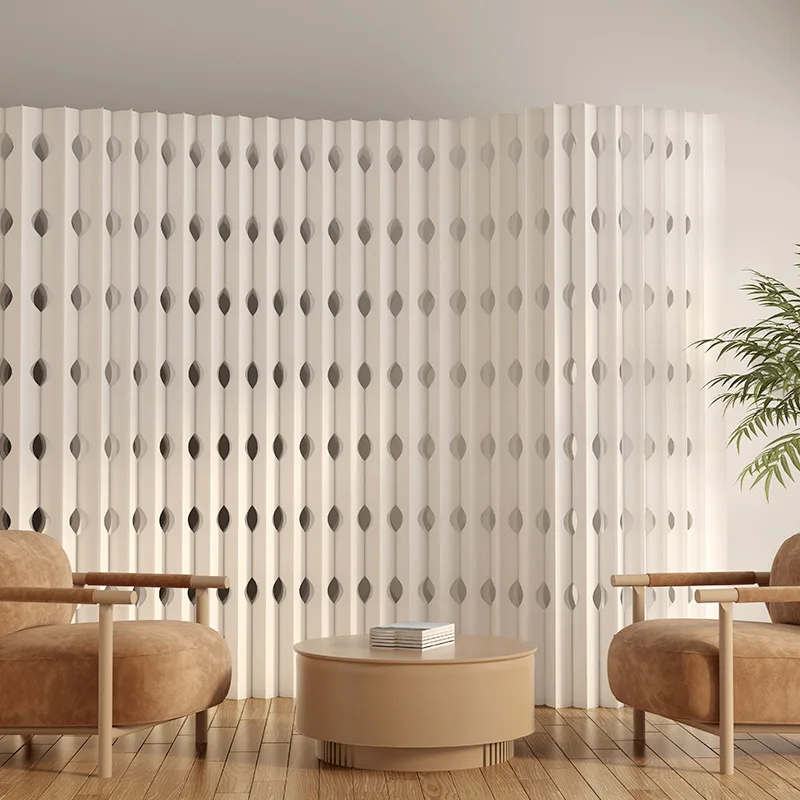 Screen partition paper wall fence office live stream background panel room partition baffle foldable movable false wall