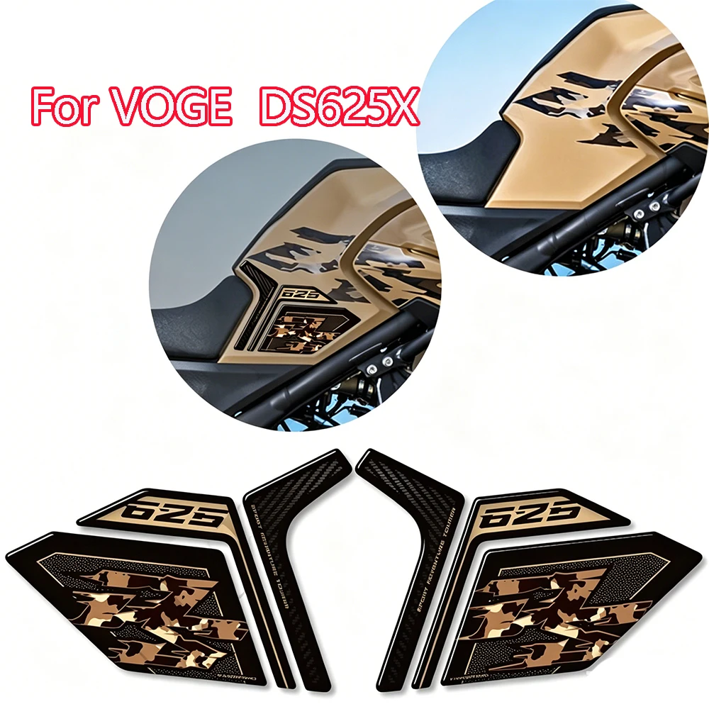 

For VOGE DS625X 625 DSX DS625 X DS 625X 2025 Adventure Tank Pad Protective Stickers Hand Guards Sticker Kit NEW