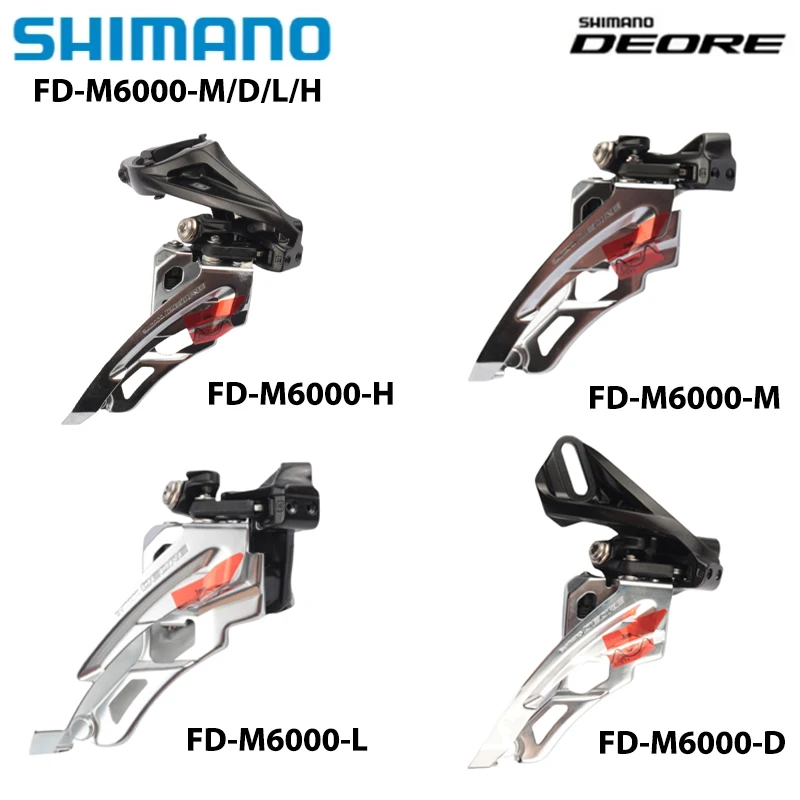 SHIMANO DEORE الجبهة Derailleur FD-M6000 M/D/L/H 3X10Speed لقطع غيار الدراجة الجبلية MTB الأصلية #1
