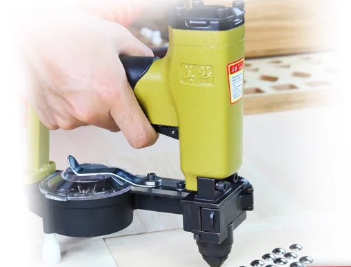ZN-12S Automatic Nail Feeder Pneumatic Nail Gun Sofa Stapler Furniture Decoration Nailer Copper Nail Cap