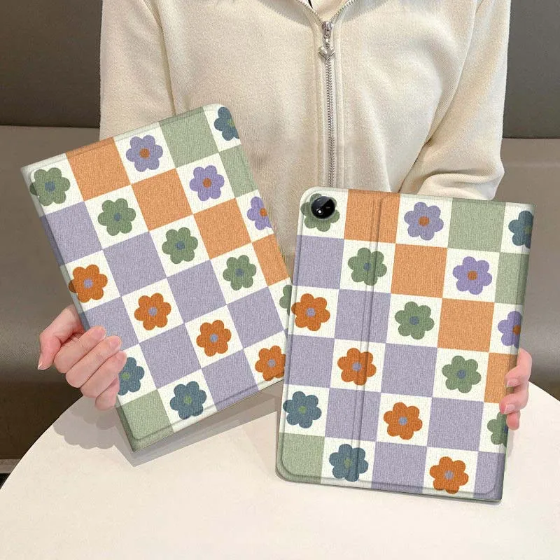 

Vintage Checkered Pattern For Vivo IQOO Pad2 Pad3 Pad5 Air SE Pro 12.1 12.3 13 11.5 11 inch Tablet Case