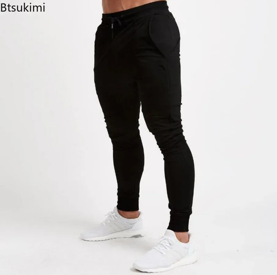 New 2025 Men's Loose Casual Joggers Trousers Solid Sweatpants Jogger Trackpants Male Fitness Workout Running Sport Pants for Men