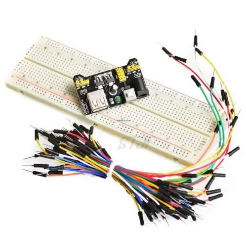 3.3 V/5 V MB102 Breadboard โมดูล MB-102 830 จุด Solderless ต้นแบบ Bread board ชุด 65 สายจัมเปอร์ยืดหยุ่น