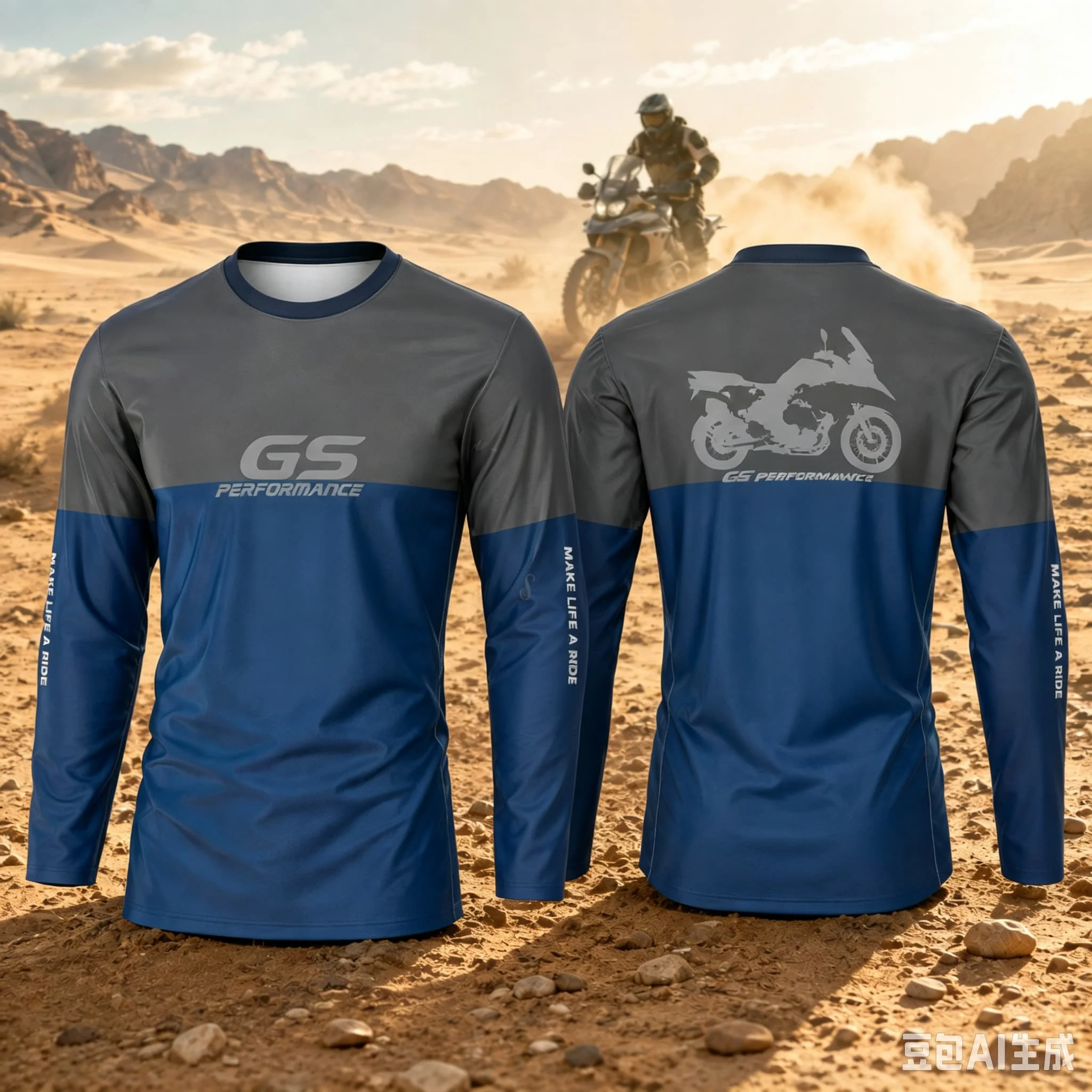 Motorrad GS Adventure Motorcycle Long Sleeve Shirt Breathable Anti UV Quick Dry Riding Jersey Men Outdoor Sports Casual Wear