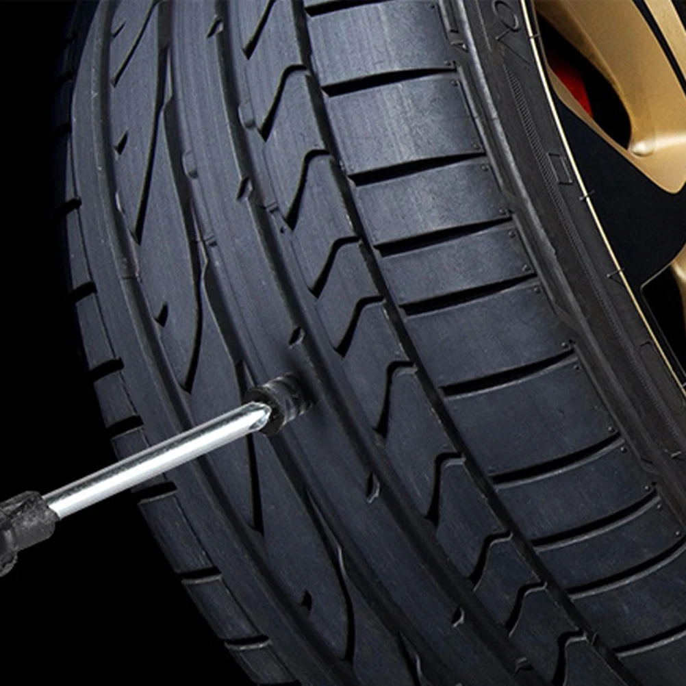 

10pcs Vacuum Kit Car Motorcycle Bike Repair Nails Heavy Duty Professional Rubber Tire Screw Plugs Tire Repair Tool Set Outdoor