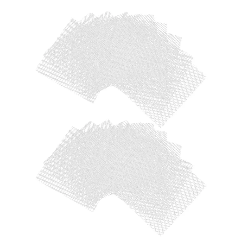 

20Pcs Clear View Eye Mesh Fabric Sheets for Cosplay Mask DIY Projects Lightweight Stretch Resistant Mesh Material for Costume