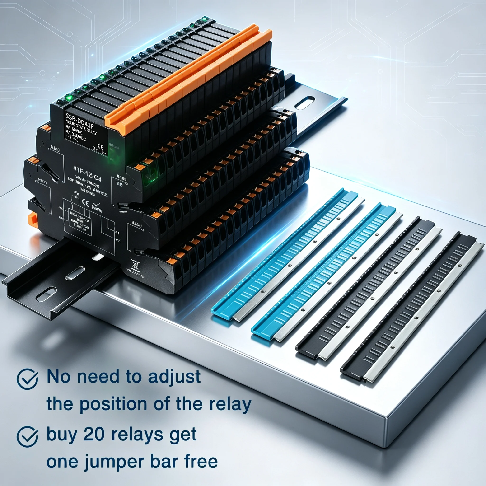 DC Control AC Slim Interface Solid State Relay Module DIN SSR Slim Relay DC Control DC 41F-1Z-C2 C4 SSR Relay DIN Rail