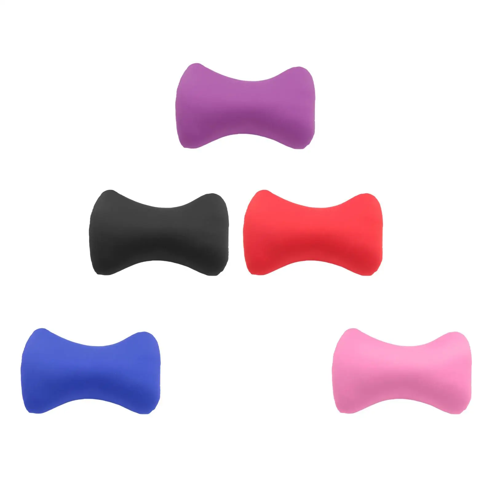 Portable Microbead Pillow Memory Foam Filled Neck Support Cushion for Travel Home Bed Decoration