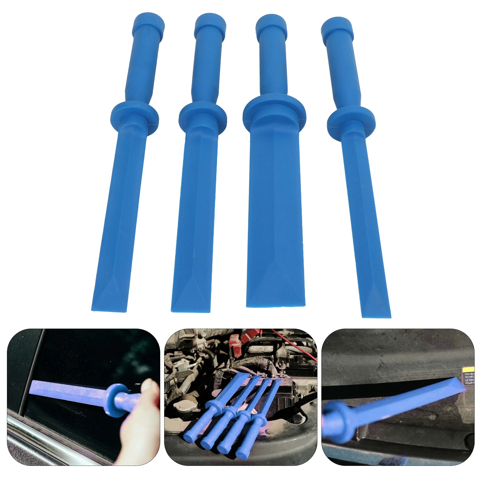 Chisel Remover Nylon Plastic Chisel Set Scraper Remover Tool Kit for Adhesive Caulk and More Scraper Remover Tool Kit