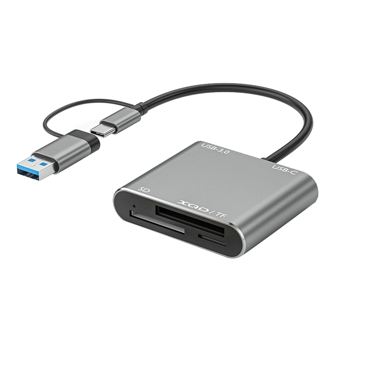 

USB 3,0 устройство для чтения карт памяти 5 в 1, кардридер для TF SD XQD, адаптер для 15 Pro/Max Pro/Air 2023