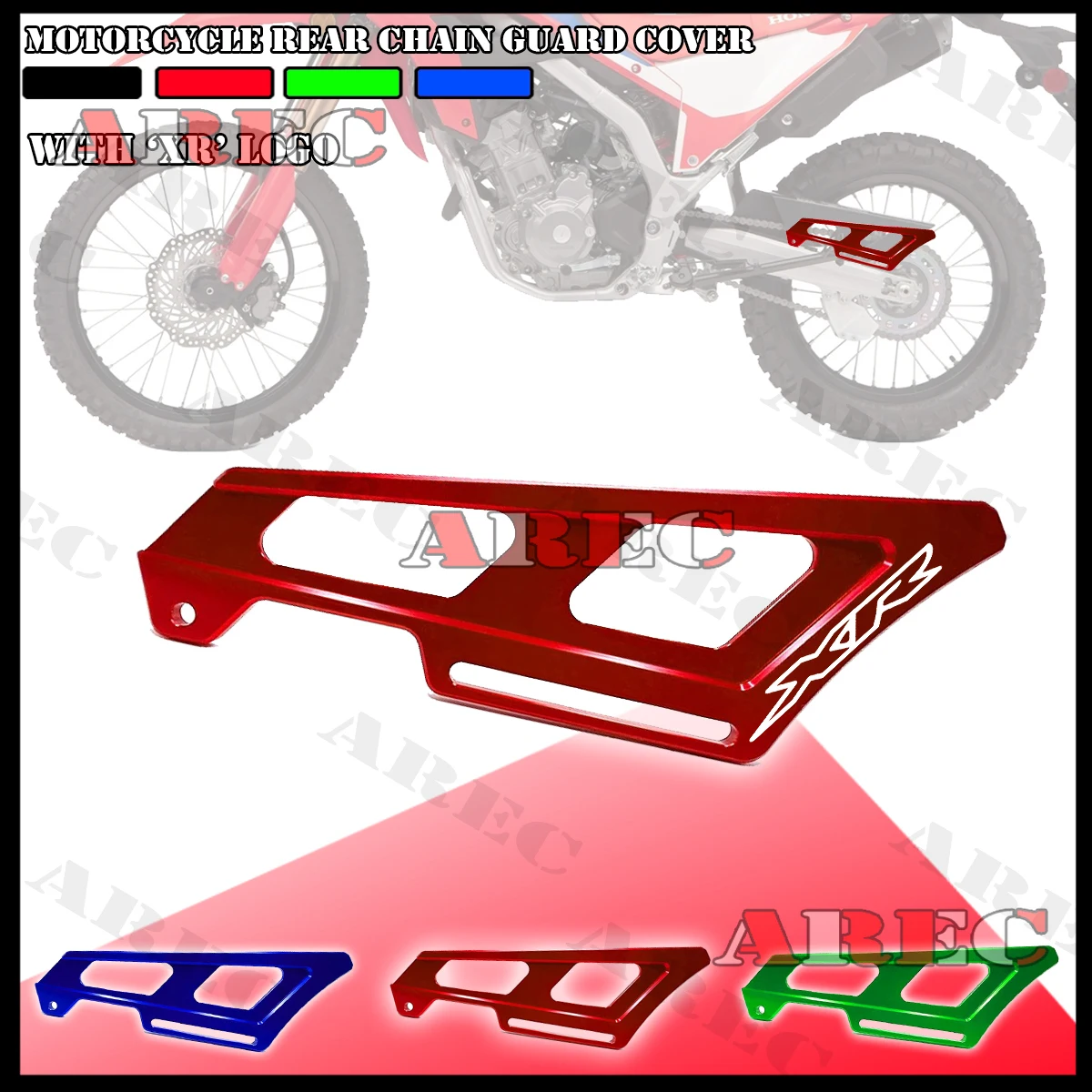 For Honda XR650L 1993-2022 Motorcycle Chain Guard Rear Wheel Drag Cover Cap XR 650L XR650 L Rear Swingarm Upper Cover