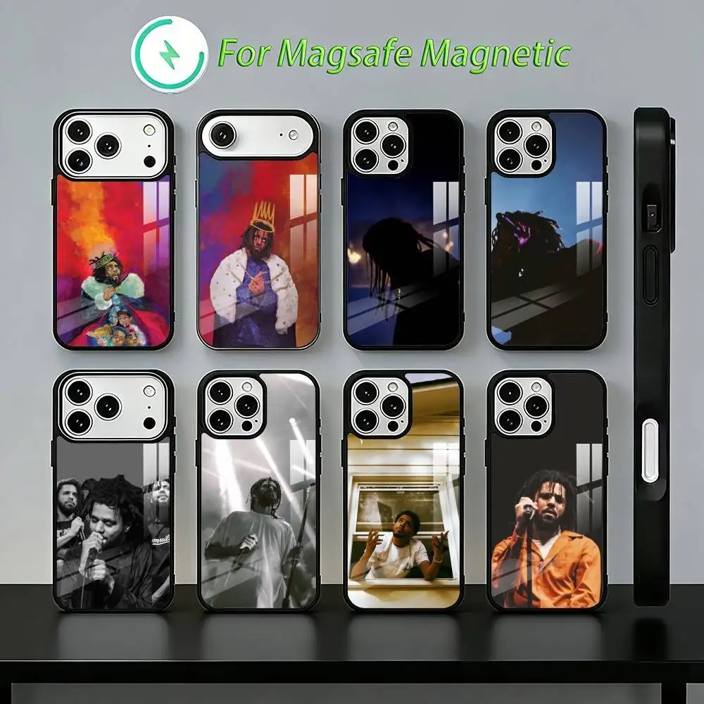 J C-Cole COOL R-Rapper  Phone Case For iPhone17,16,15,14,13,12,11,Plus,Pro,Max For Magsafe Charging cover