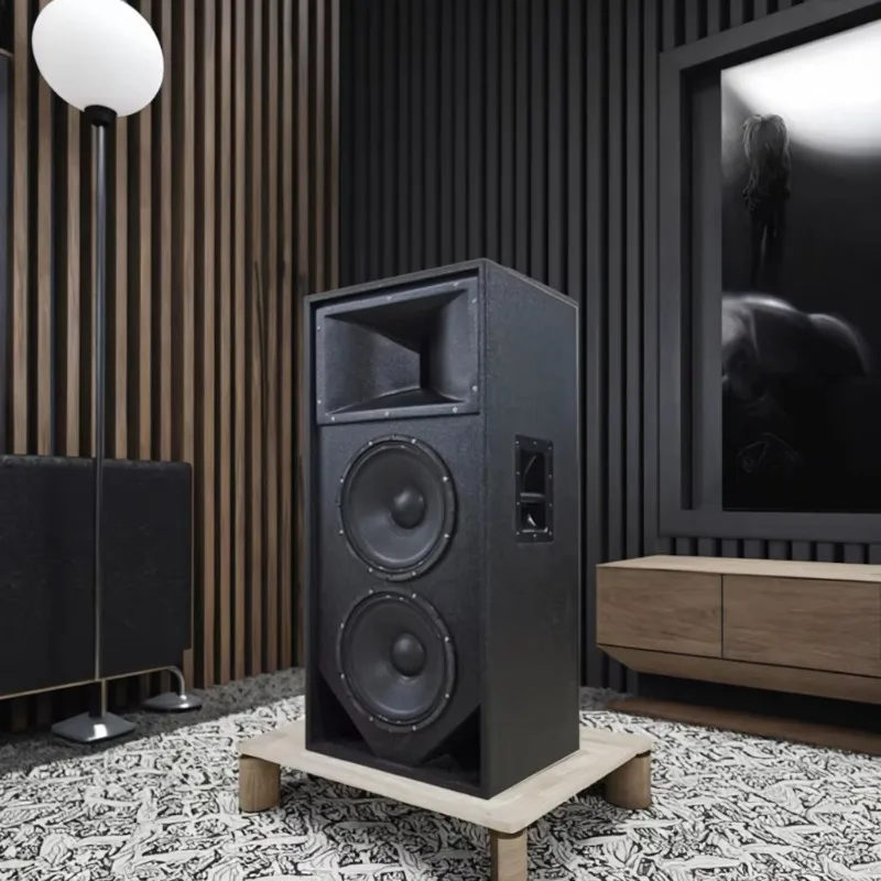 Professional Studio Equipment Outdoor 600W Two-way Audio Divider 10-inch Woofer Black Wooden Box Audio Speaker