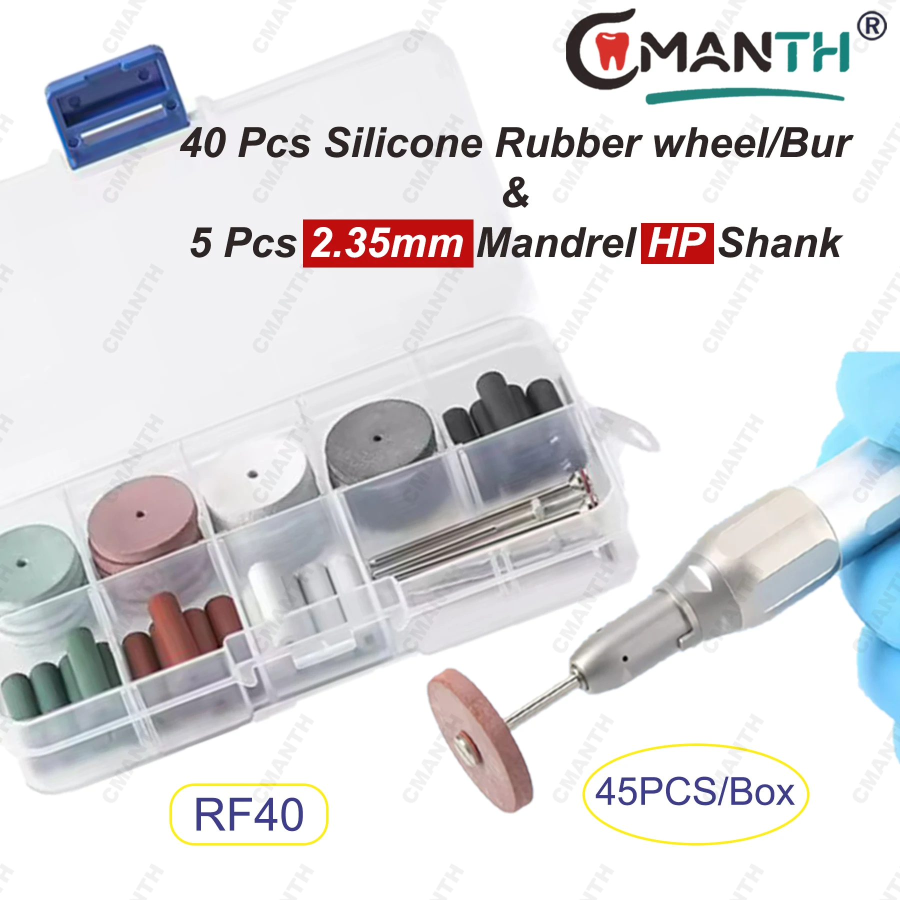 45Pcs/Box Dental Po…