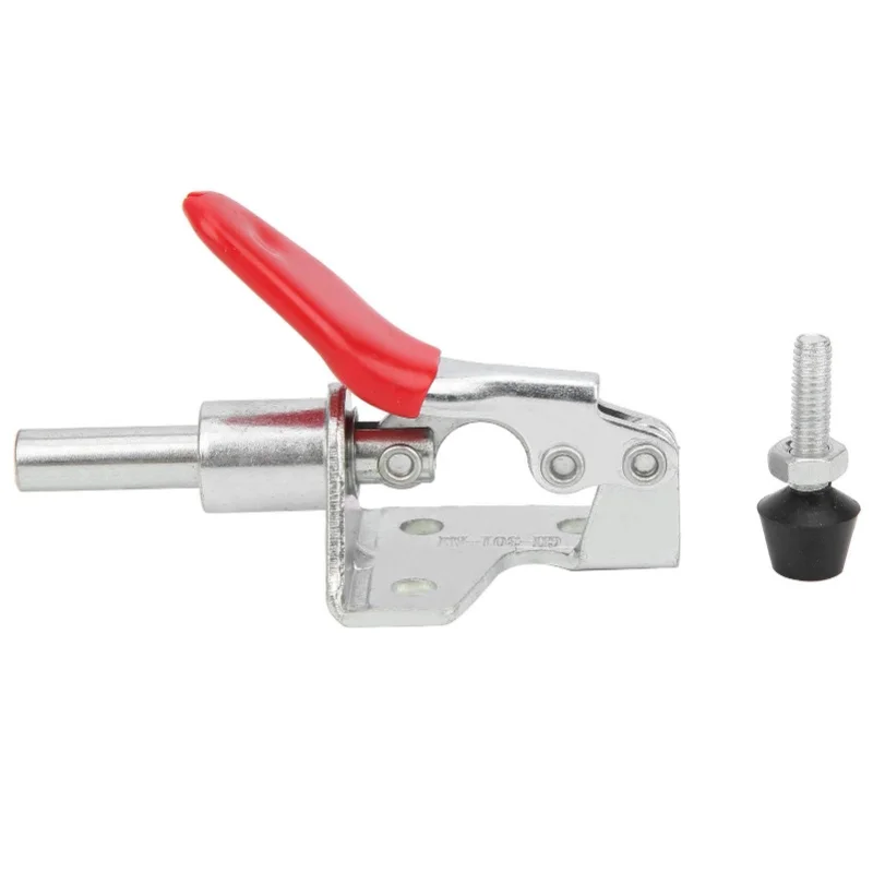 

4Pcs Toggle Clamp Fixed Lock Load 45kg Push-Pull Quick Release Hand Tool GH-301AM