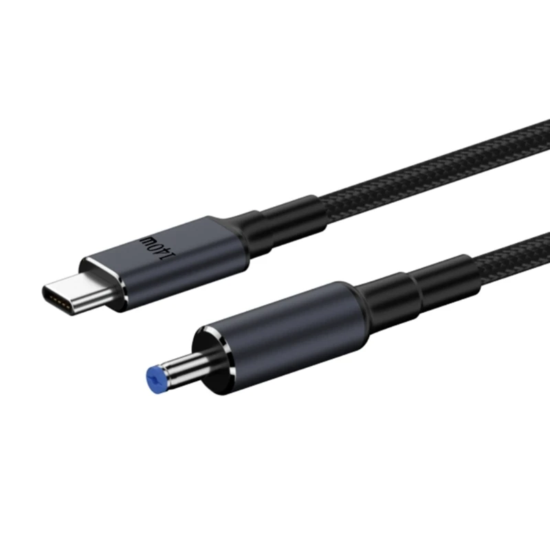 Type C Male Input to DC5.5mm x 2.5mm 5.5mm x 2.1mm Male Power Charging Cable for Laptop Notebook 28V 5A 140W Y9RF