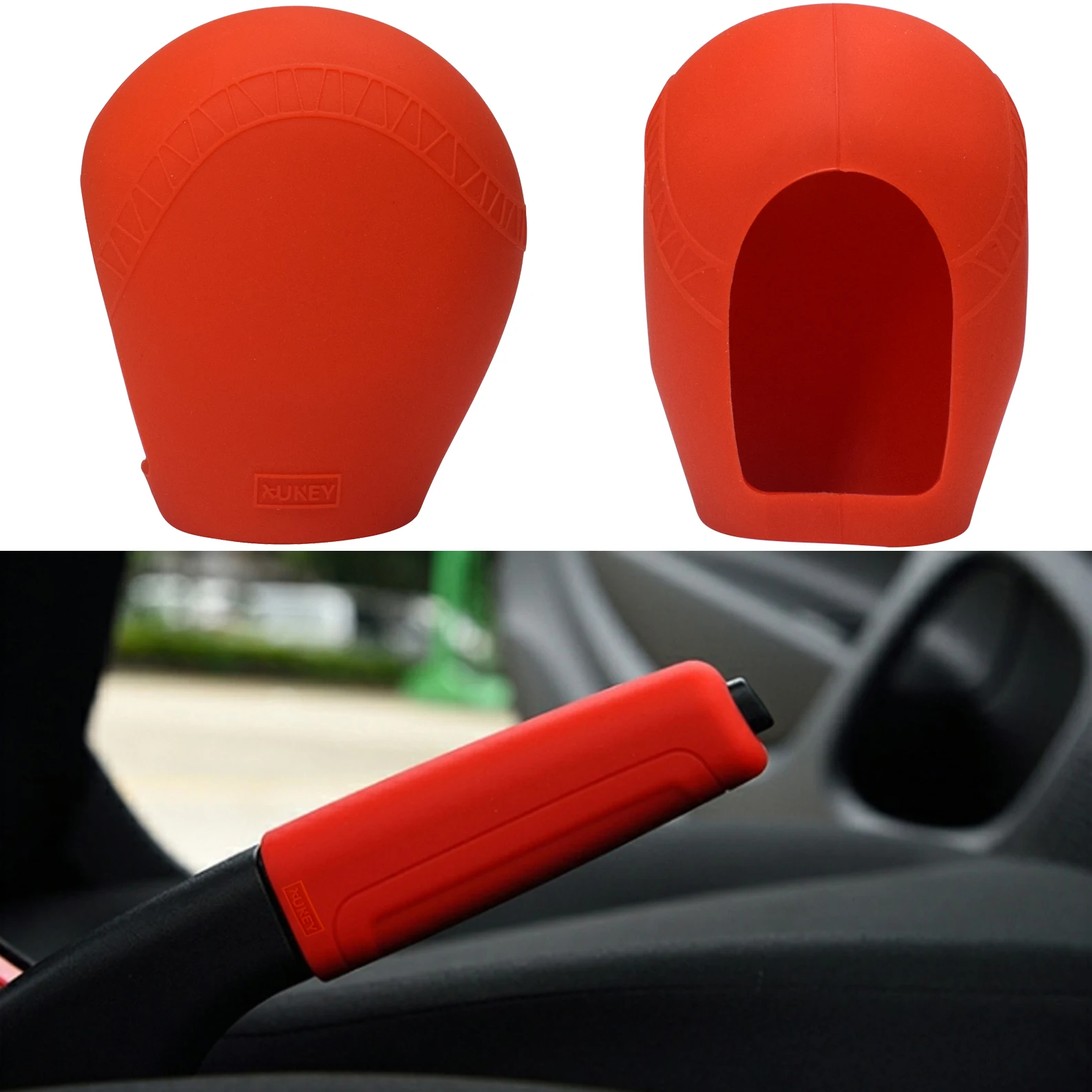 Gear Knob Cover Handbrake Case Protector Silicone Knob Shift For Mercedes Smart Fortwo Forfour 2015 - 2019 Car Interior Decor