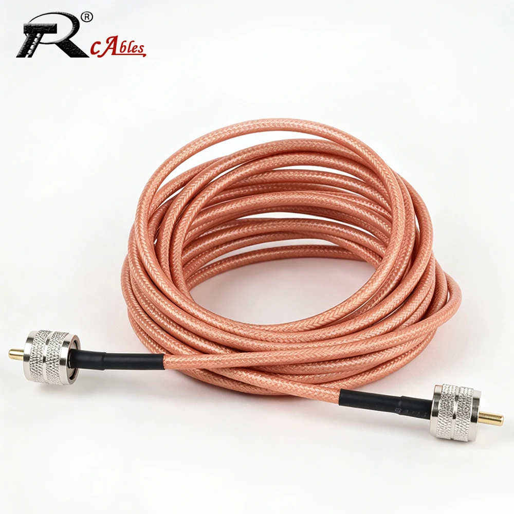 RF Coaxial RG400 Cable Double Shielded PL259 UHF Male to PL259 SO239 UHF Female Connector Pigtail Jumper Cable for Electronics