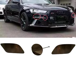Car Front Bumper Headlight Washer Towing Tow Hook Eye Cover Cap no paint for Audi RS6 RS7 2012 2013 2014 2015 2016 2017 2018
