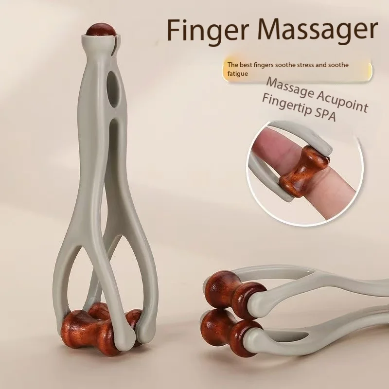 

1pc Portable Multi-Function Finger Massager Roller Stick for Acupoint Stimulation Handheld Nester Massage Device for Relaxation