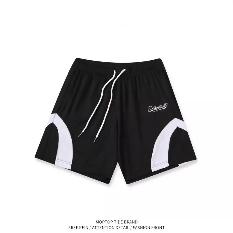 

New Fashionable Harajuku INS Japanese Style Artistic Lazy Simple Trendy Polyester Fiber Standard Fit Shorts for Young Men