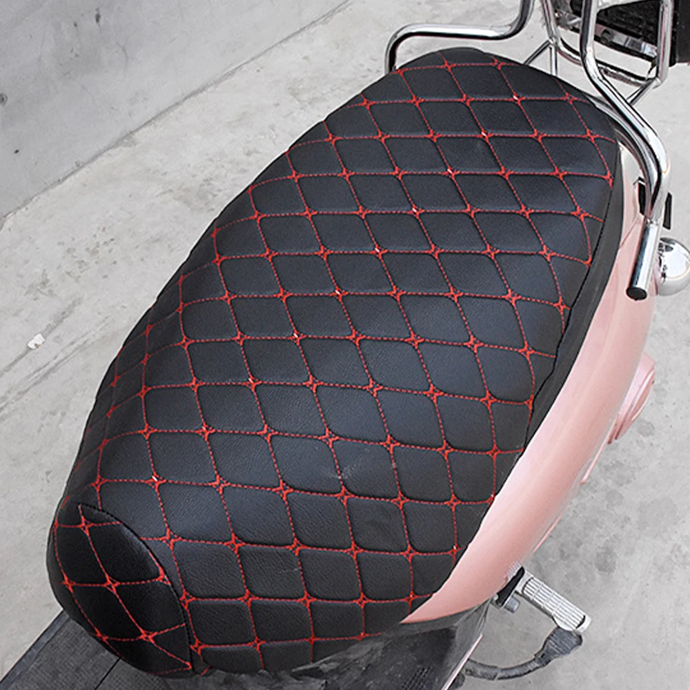 

Motorcycle Seat Cover Thickened Waterproof Anti-skid Seat Protection 3D Faux Leather Seat Pad Protective Cover for Motorcycle