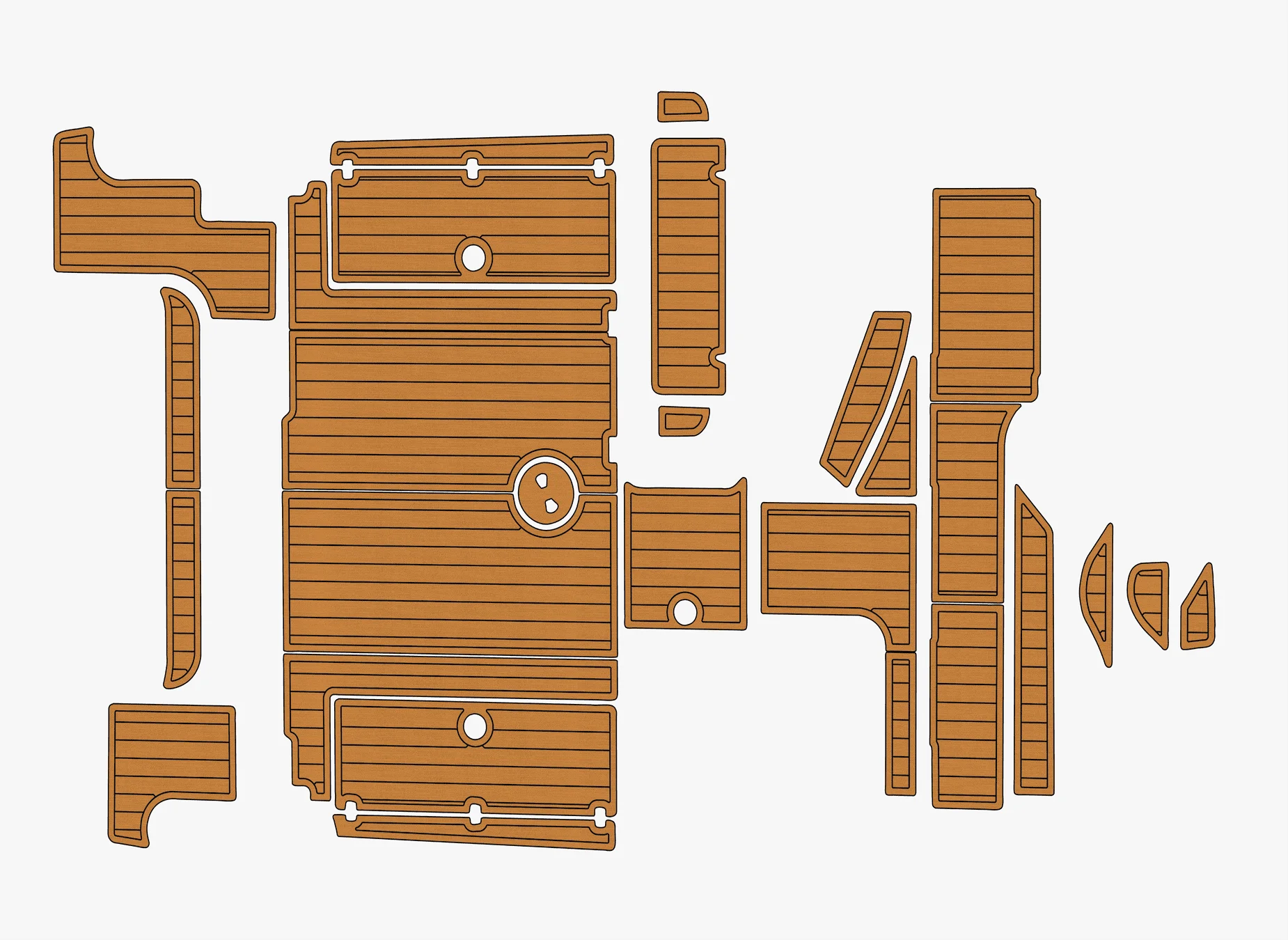 

Anti-Skid EVA Faux Teak Self-Adhesive 6mm Boat Decking Pad for 2006 wellcraft 290 coastal Yacht Cockpit Durable Marine Floor