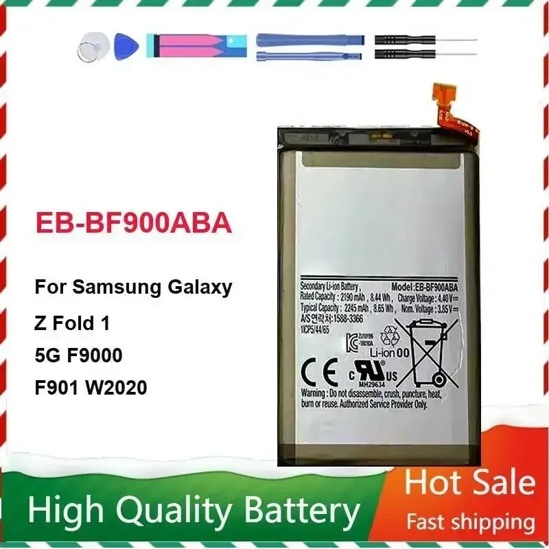Battery For Samsung Galaxy z Fold 1 F9000 F901 f907n W2020 2020 5G EB-BF907ABA+EB-BF901ABA EB-BF900ABA EB-BF900ABA+EB-BF901ABA