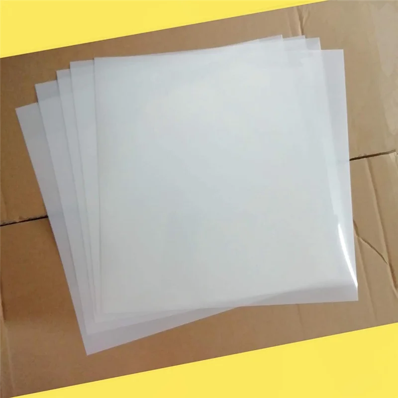 12 Sheets 7.5Mil Mylar Sheet 12 X 12 Inch Milky Translucent PET Blank Stencil Making Sheet Durable Easy To Use (7.5Mil)