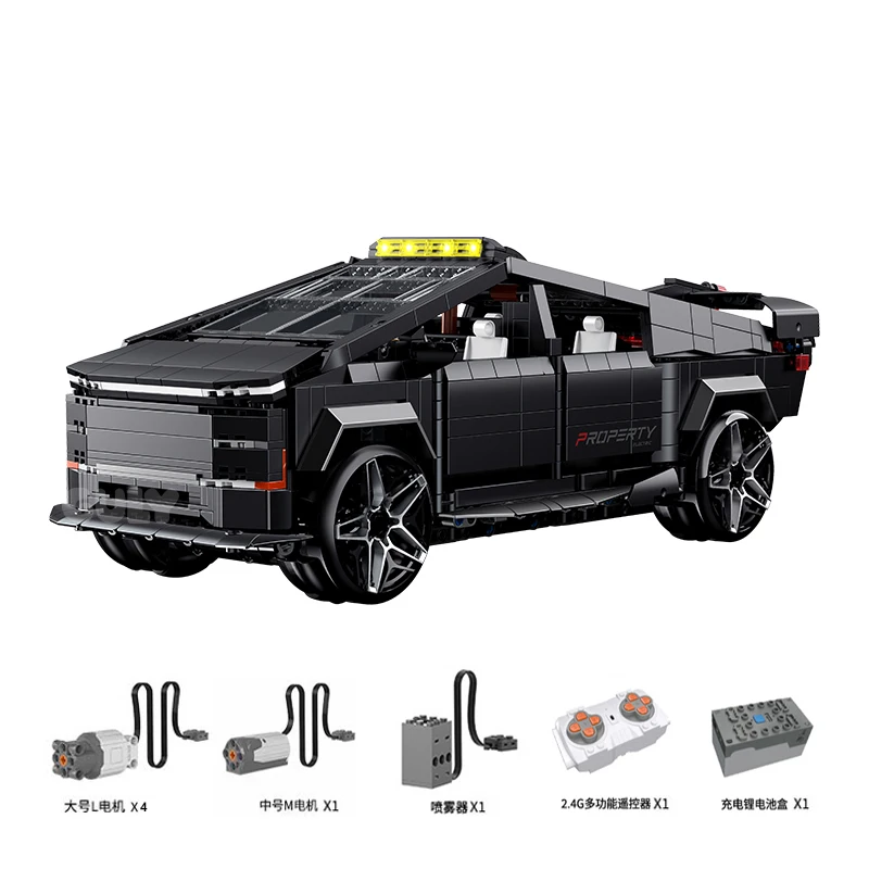 

IN STOCK MOC Technical Remote Control Car Building Blocks Model Pickup Truck Bricks Assembling Toys for Children Birthday Gift