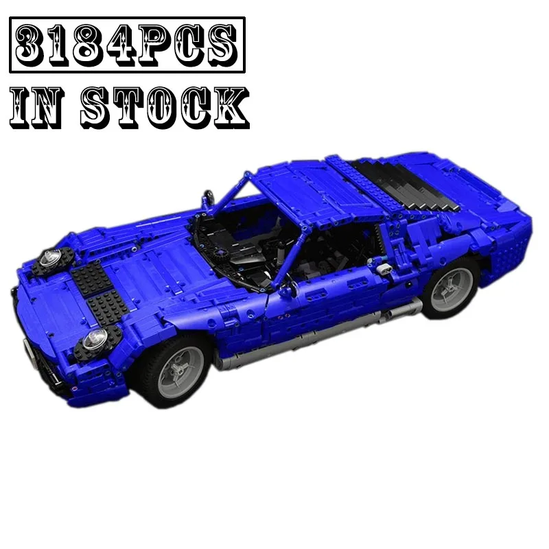 New MOC-24194 1:8 Scale Miura Super Sports Car Model Buiding Kit Creators Block Bricks DIY Toys For Kids Birthday Gifts Boys Set