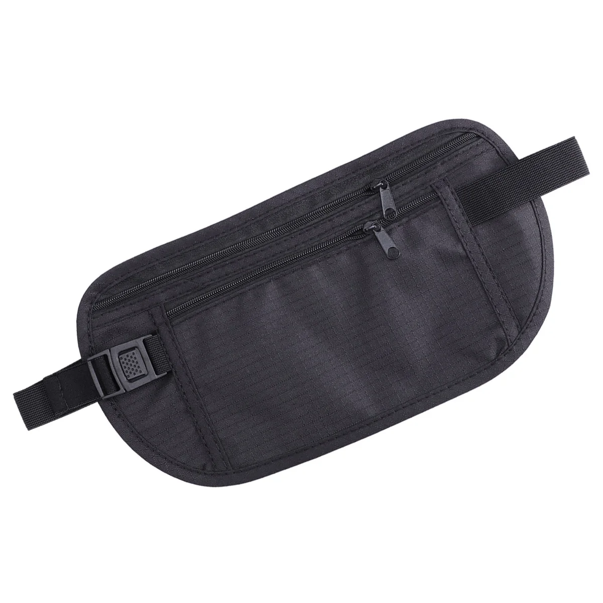 محفظة خصر بحزام المال، حقيبة سفر رفيعة للغاية وقابلة للتعديل، حزام ركض، حقيبة خصر للهاتف الخلوي، حامل جيب للمشي في الهواء الطلق